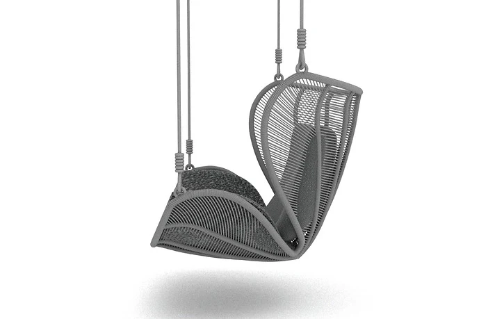 Agata Single Seater Hanging Swing Without Stand For Balcony, Garden Swing (Dark Grey) - Image 4