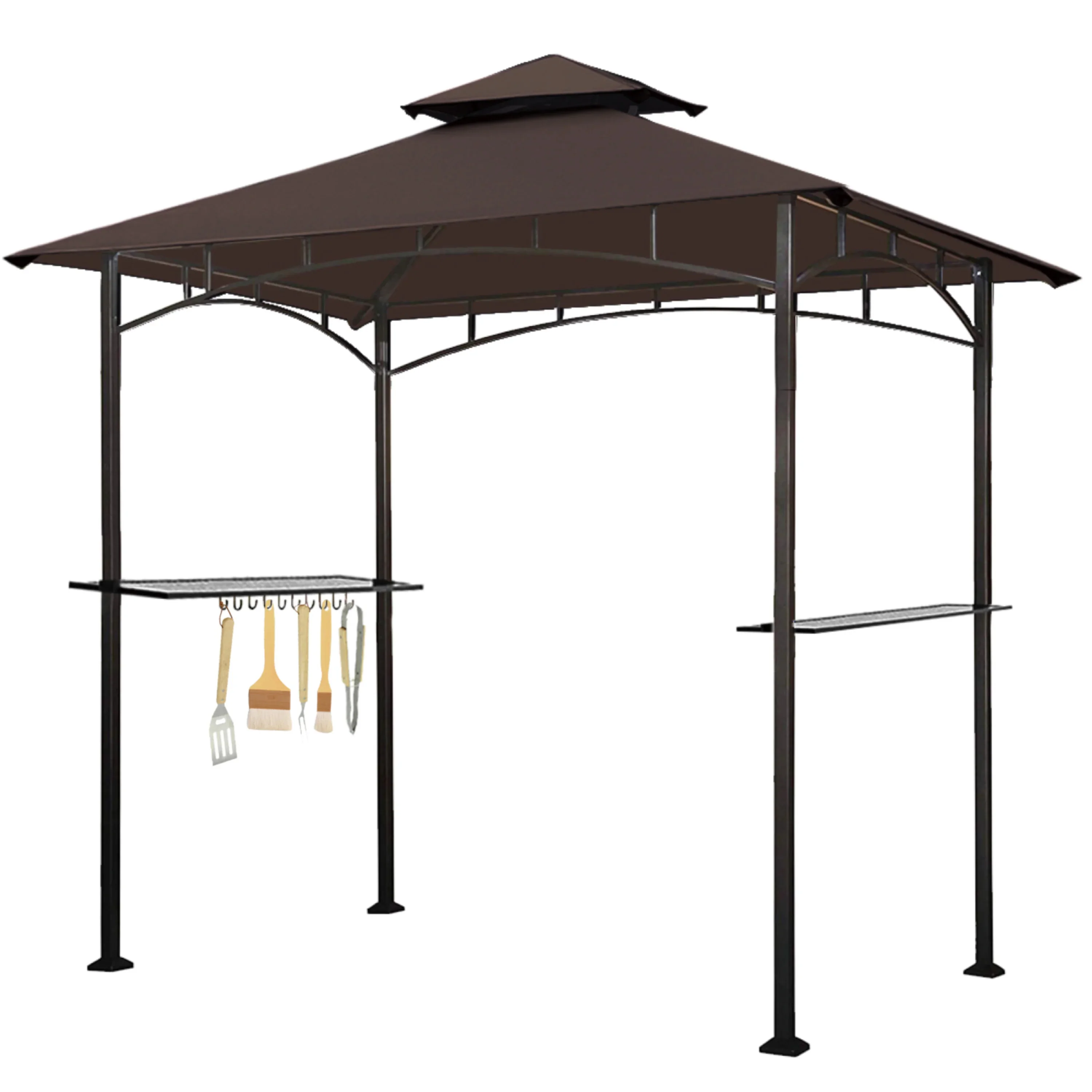 Aglaë Outdoor Gazebo For Garden ,Terrace (Black) - Image 6