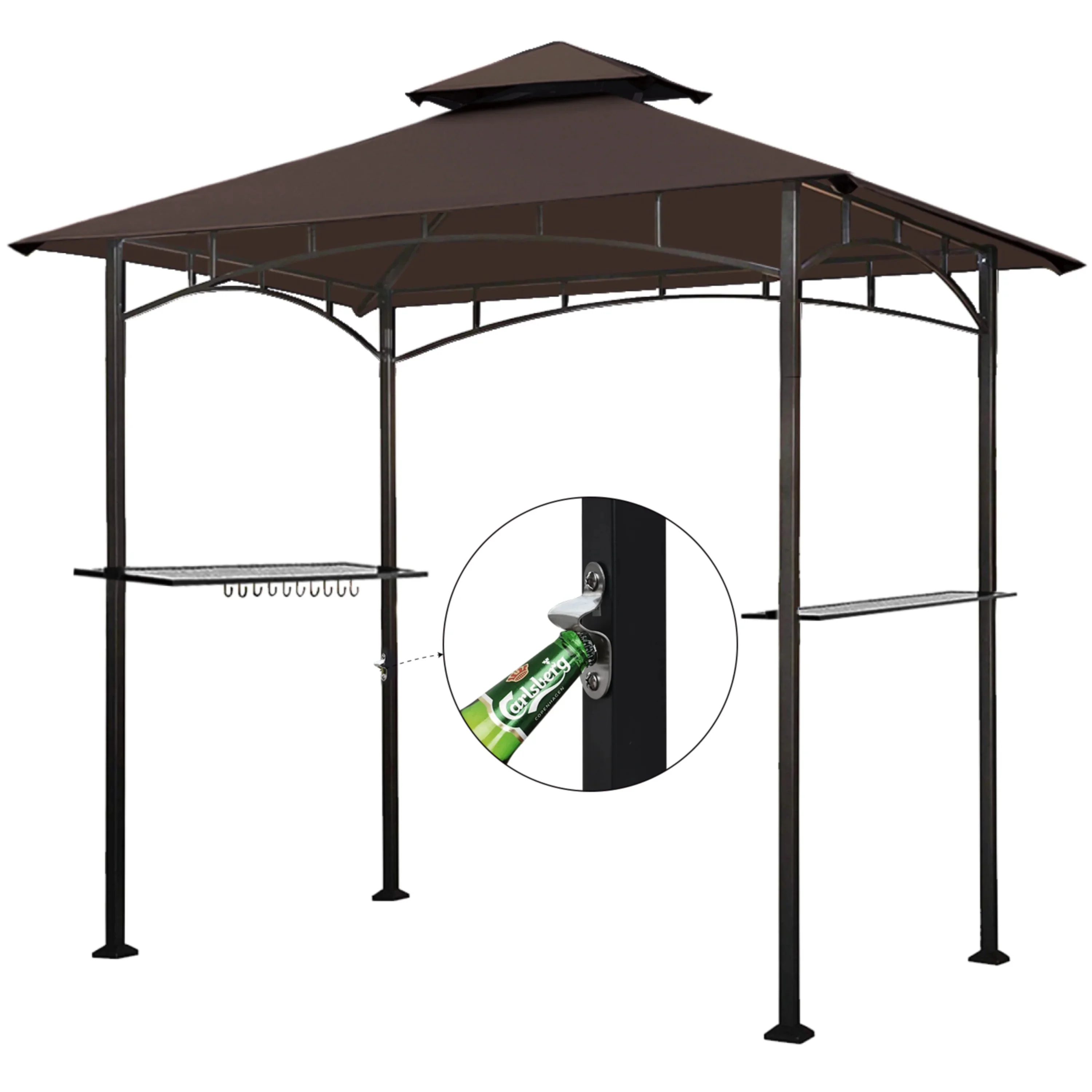 Aglaë Outdoor Gazebo For Garden ,Terrace (Black) - Image 7