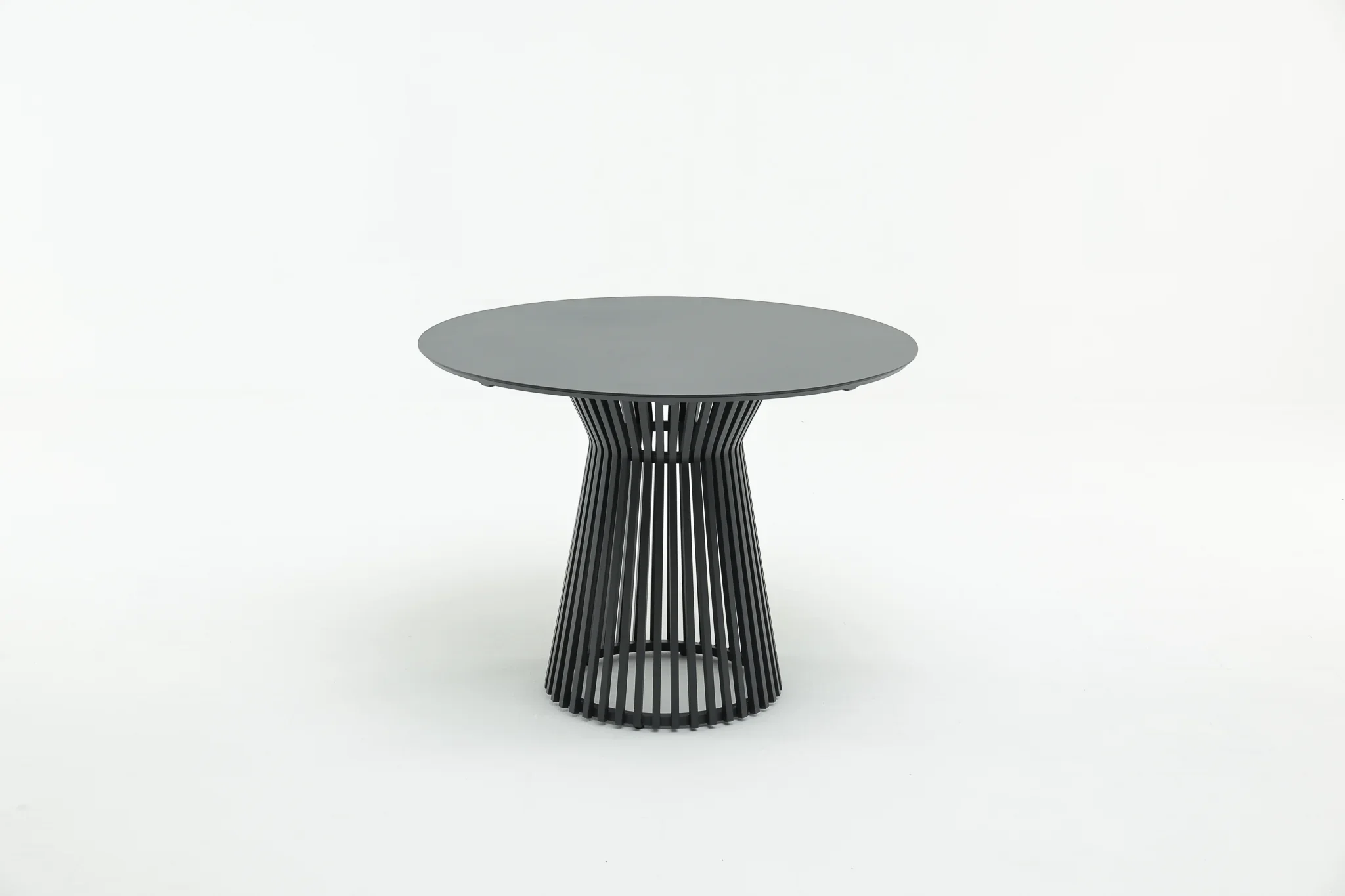 Alba Outdoor Patio Dining Set 4 Chairs and 1 Table (Grey) - Image 2