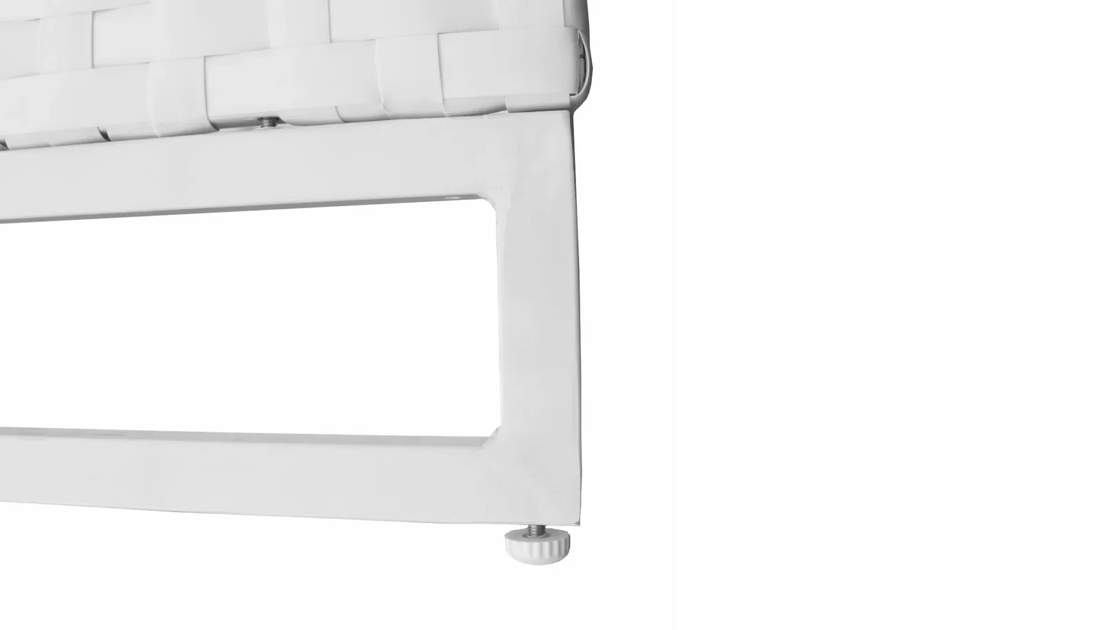 Angerona Outdoor Sofa Set 7 Seater, 2 Single seater and 1 Center Table, 1 Side Table With 2 Ottoman Set (White) - Image 5