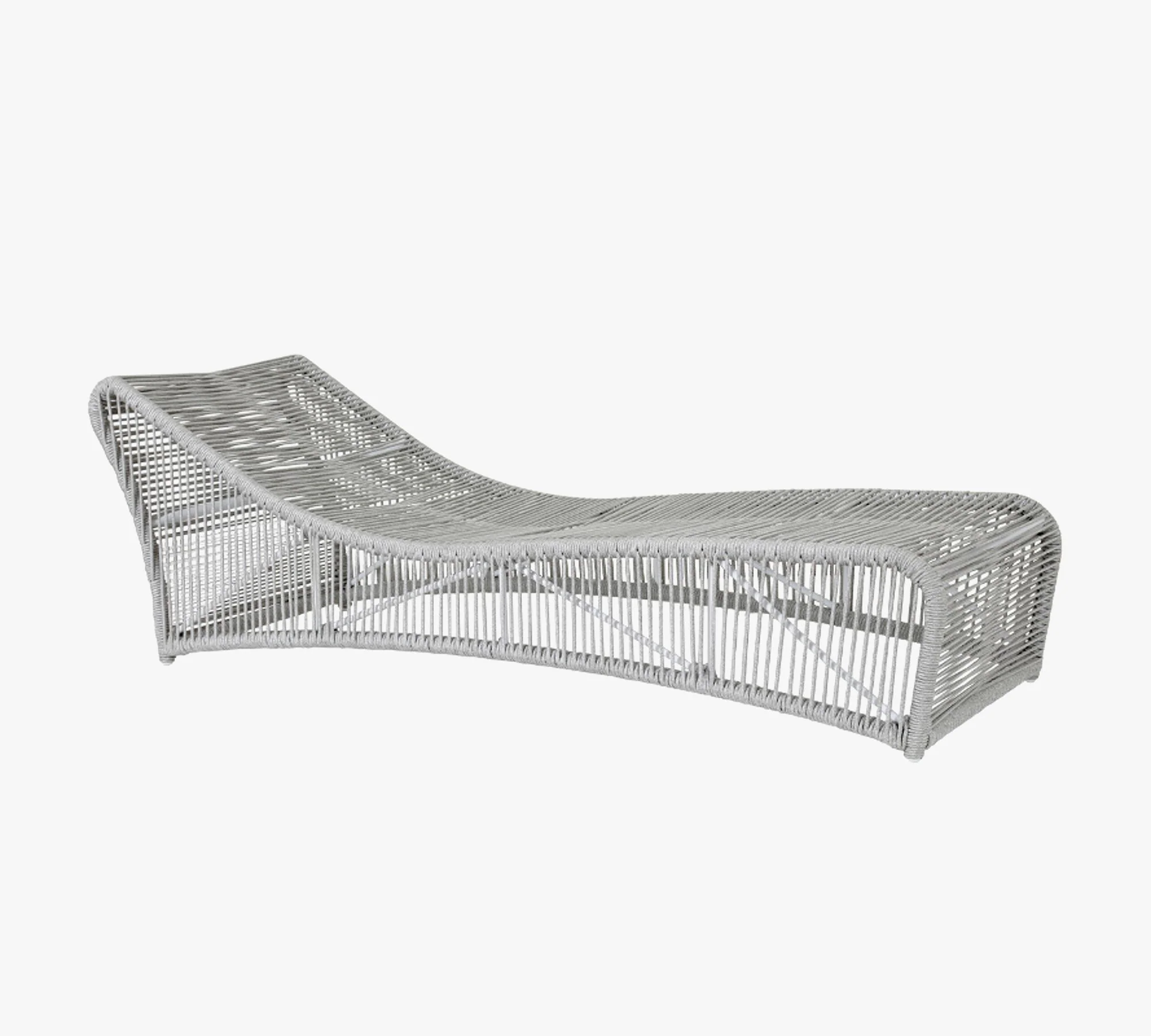 Arcuri Outdoor Swimming Poolside Lounger Braided & Rope - Image 4