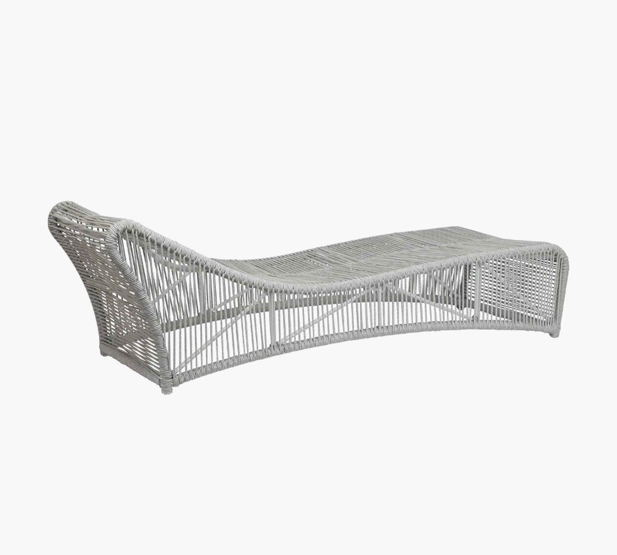 Arcuri Outdoor Swimming Poolside Lounger Braided & Rope - Image 5