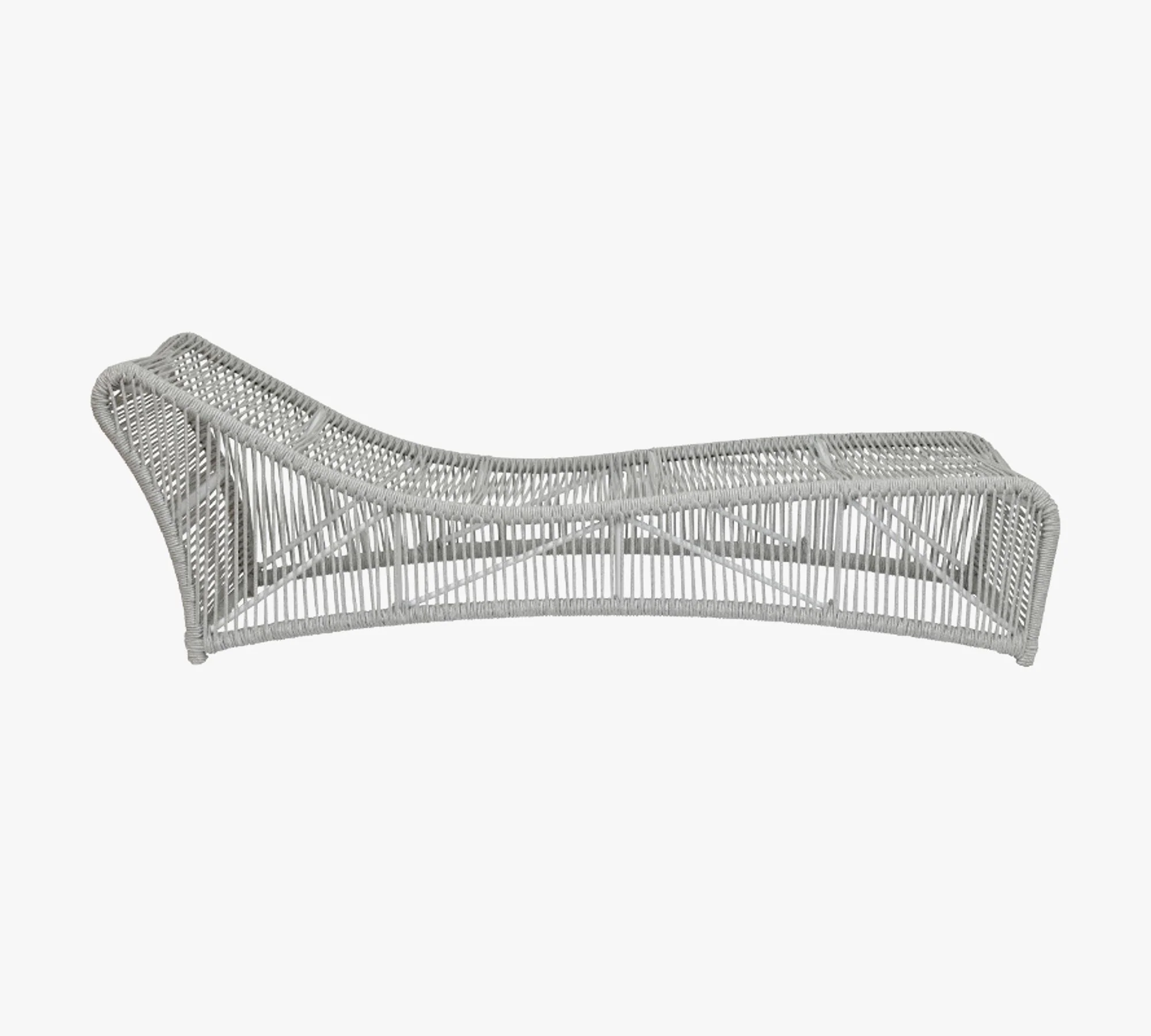 Arcuri Outdoor Swimming Poolside Lounger Braided & Rope - Image 6