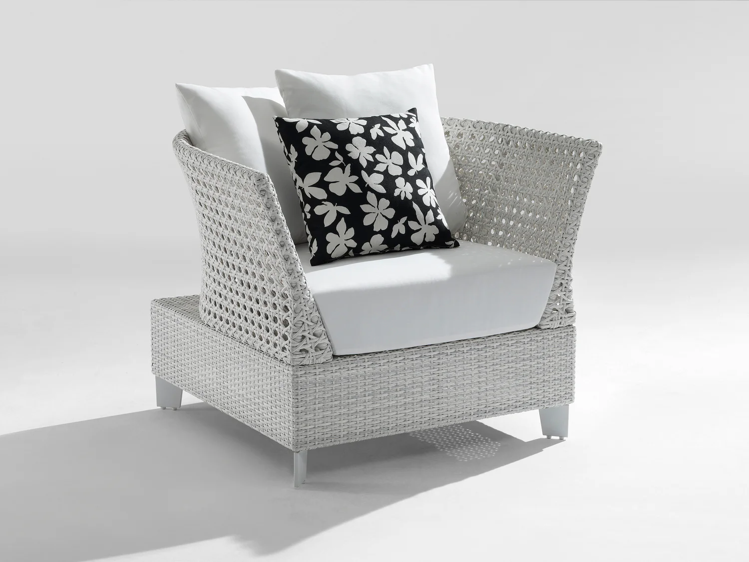 Astrol Outdoor Garden Balcony Sofa Set 3 Seater seater, 1 Double Seater, 1 Single Seater and 1 Center Table (White) - Image 3