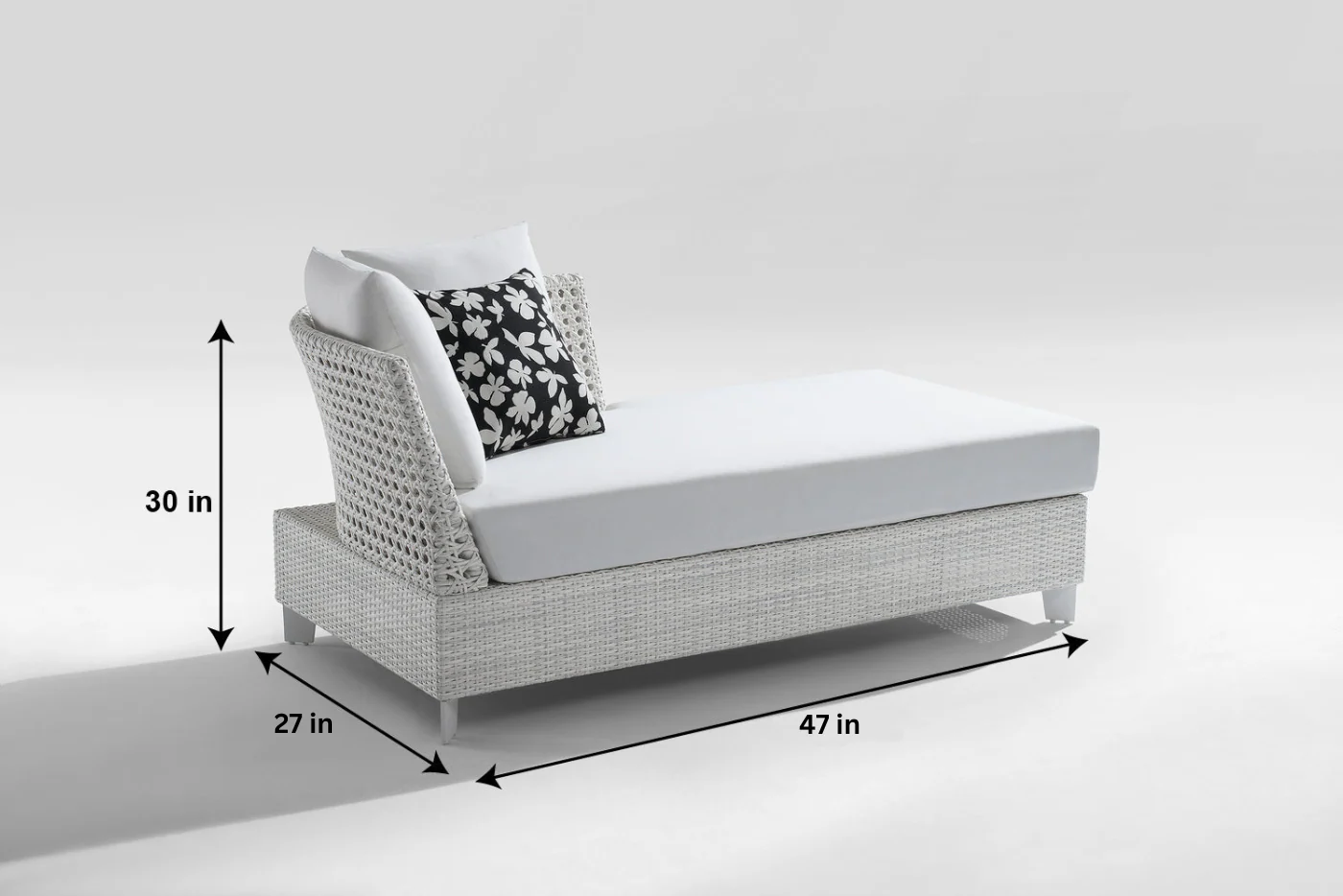 Astrol Outdoor Garden Balcony Sofa Set 3 Seater seater, 1 Double Seater, 1 Single Seater and 1 Center Table (White) - Image 8