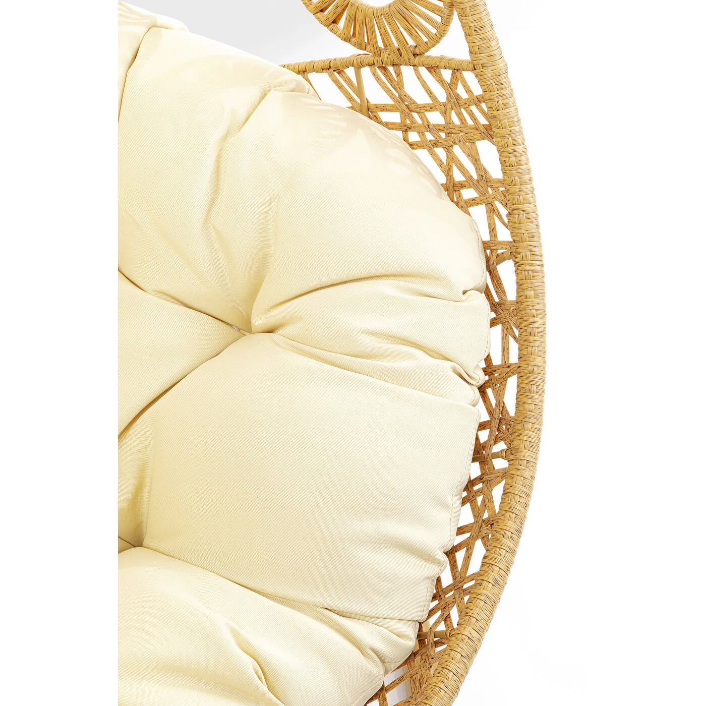 Ajax Single Seater Hanging Swing With Stand For Balcony , Garden (Khaki) - Image 5