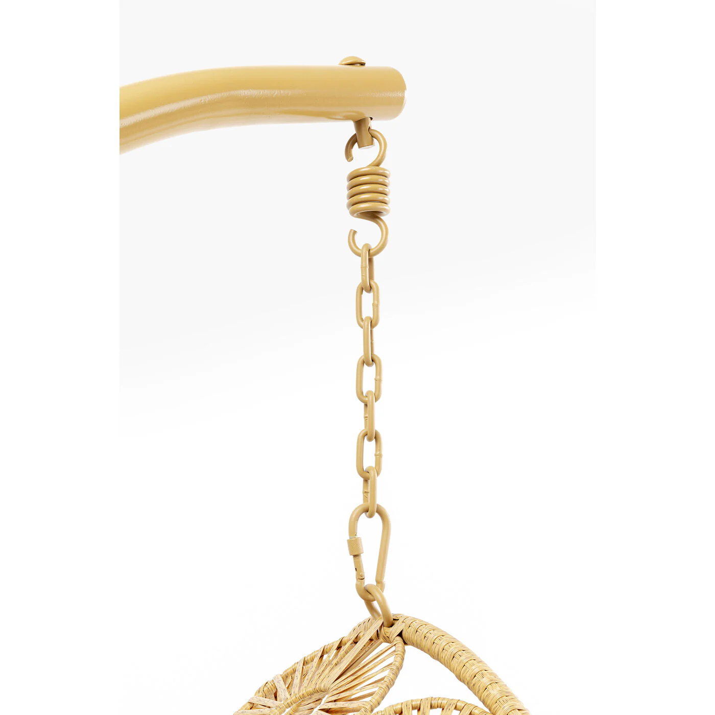 Ajax Single Seater Hanging Swing With Stand For Balcony , Garden (Khaki) - Image 7