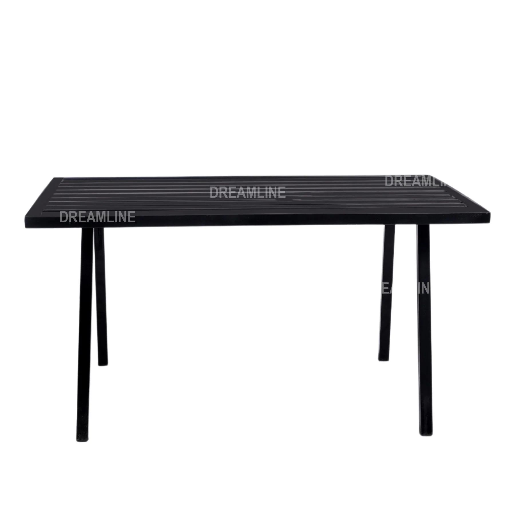 Carrillo Metal 2 Seater and 1 Table Garden Bench for Outdoor Park - (Black) - Image 5