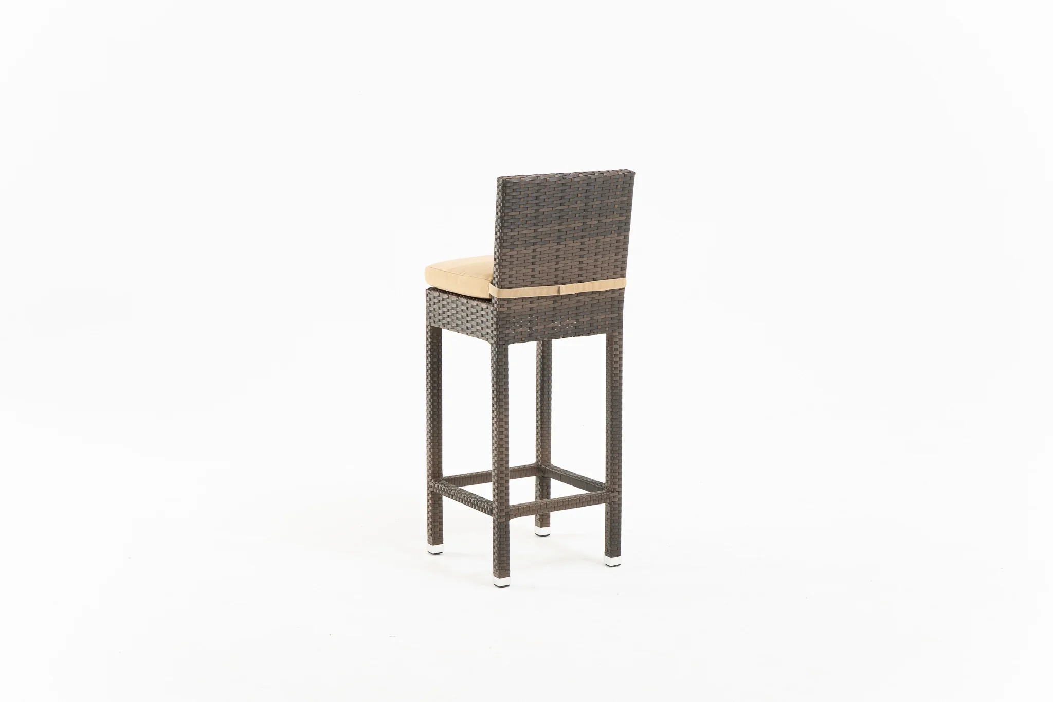 Cea Outdoor Patio Bar Sets 4 Chairs and 1 Table (Brown) - Image 4