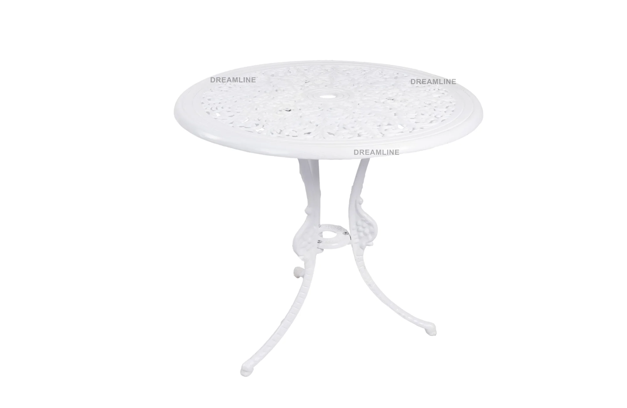 Clux Cast Aluminium Garden Patio Seating 3 Chair and 1 Table Set - Image 6
