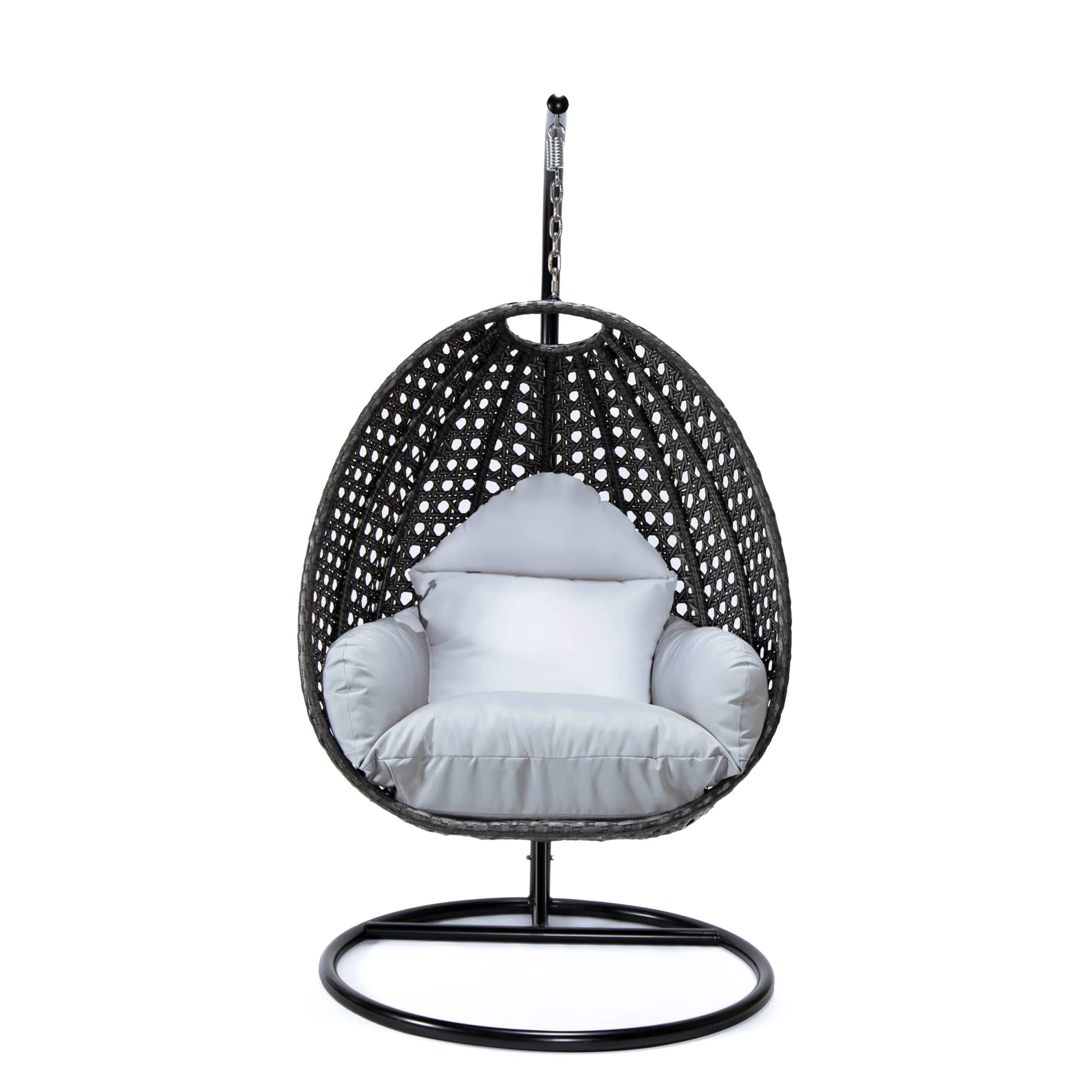 Doriano Single Seater Hanging Swing With Stand For Balcony , Garden (Drak Grey) - Image 57