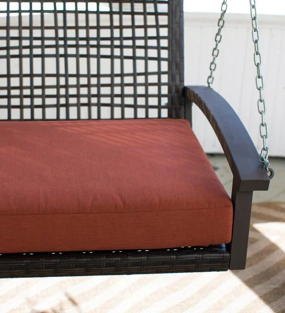 Augusto Double Seater Hanging Swing Without Stand For Balcony , Garden Swing (Dark Brown) - Image 6