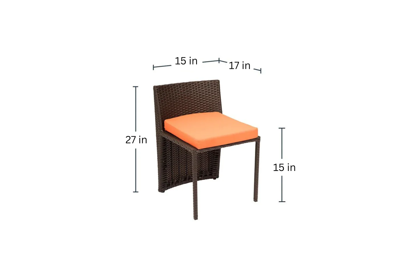 Diski Outdoor Patio Seating Set 2 Chairs and 1 Table Set - Image 6