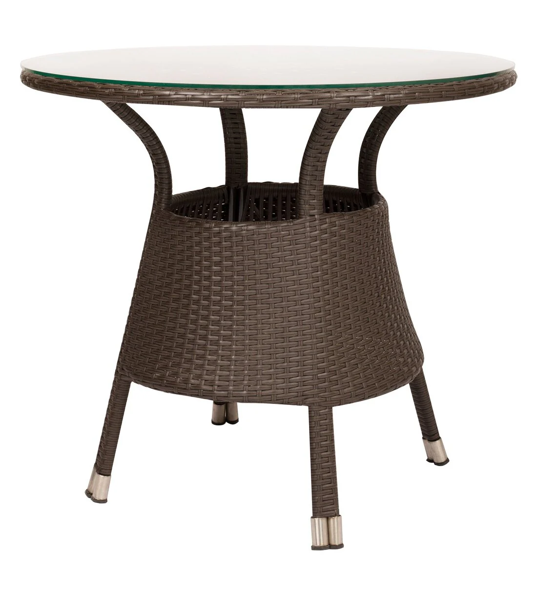 Blaze Outdoor Patio Seating Set 2 Chairs and 1 Table Set (Brown) - Image 4