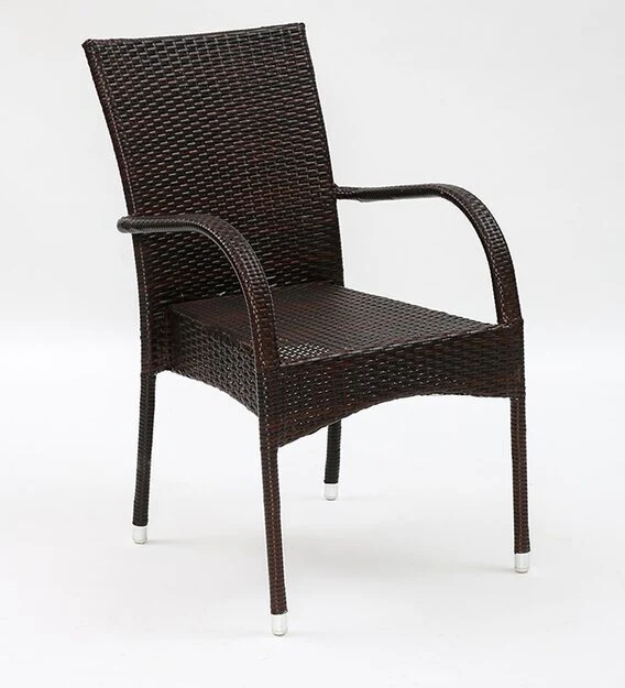 Jank Outdoor Patio Seating Set 4 Chairs and 1 Table Set (Dark Brown) - Image 3