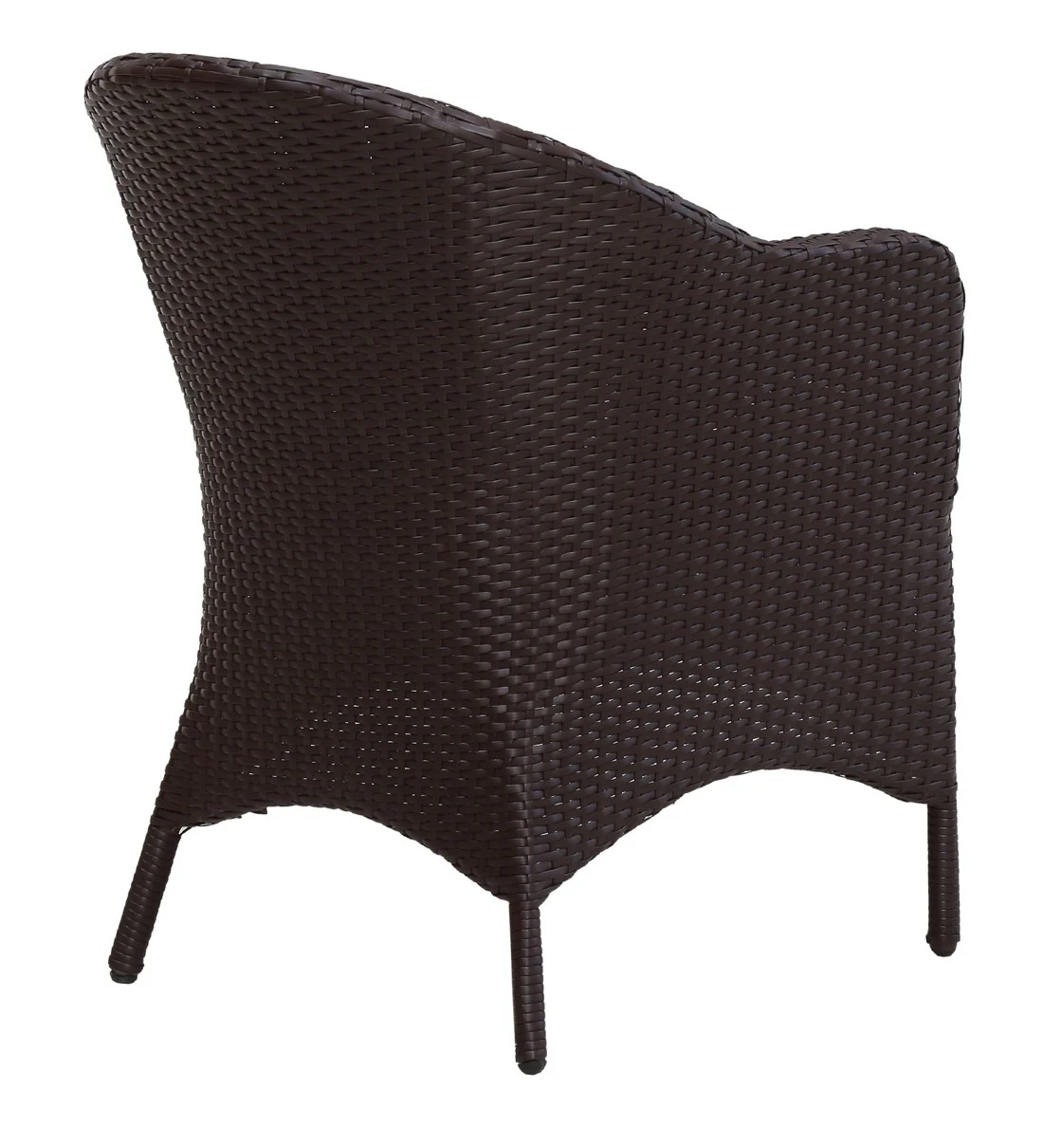 Dushtu Outdoor Patio Seating Set 4 Chairs and 1 Table Set (Dark Brown) - Image 6