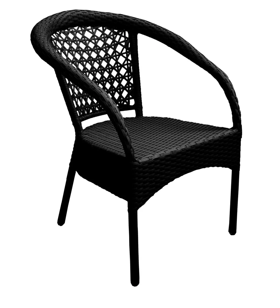 Aiman Outdoor Patio Seating Set 4 Chairs and 1 Table Set - Image 3