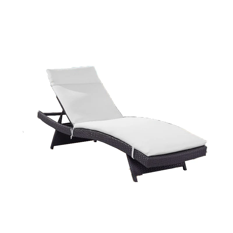 Justy Outdoor Swimming Poolside Lounger (Dark Brown) - Image 2