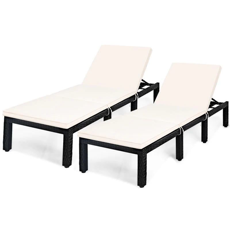 Bloom Outdoor Swimming Poolside Lounger Set of 2  (Black) - Image 2