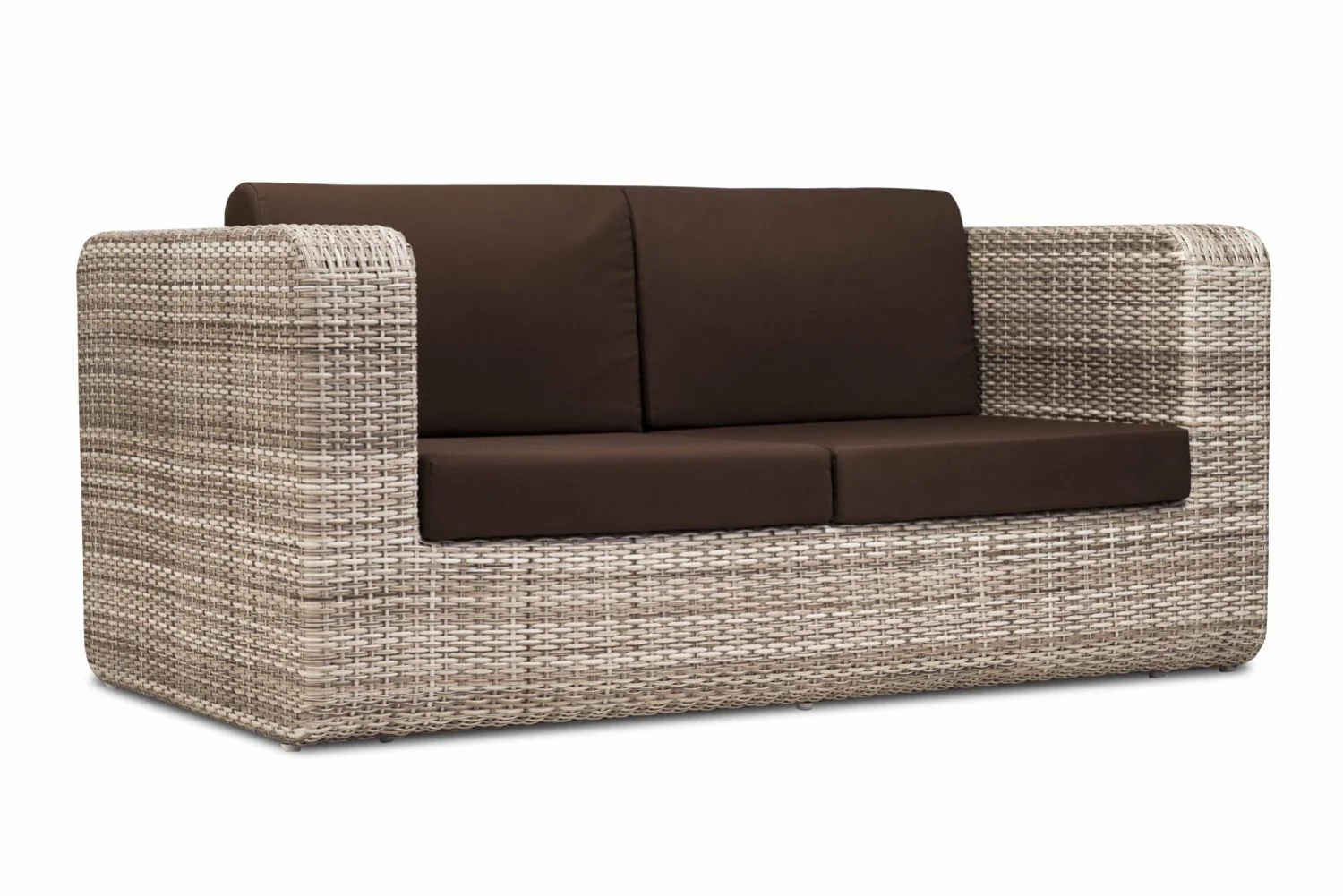 Maso Outdoor Sofa Set 2 Seater + 2 Single seater with 1 Central Table (Seashell) - Image 4