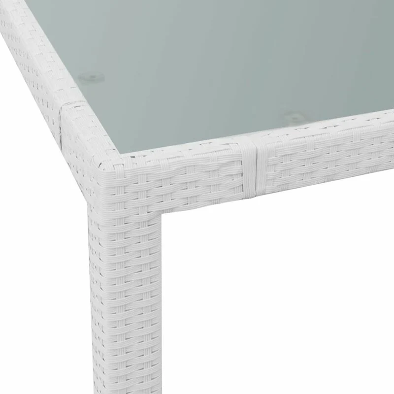 Rinaldo Outdoor Patio Dining Set 8 Chairs and 1 Table (White) - Image 6
