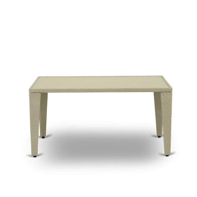 Alessandro Outdoor Patio Dining Set 4 Chairs and 1 Table (Cream) - Image 6