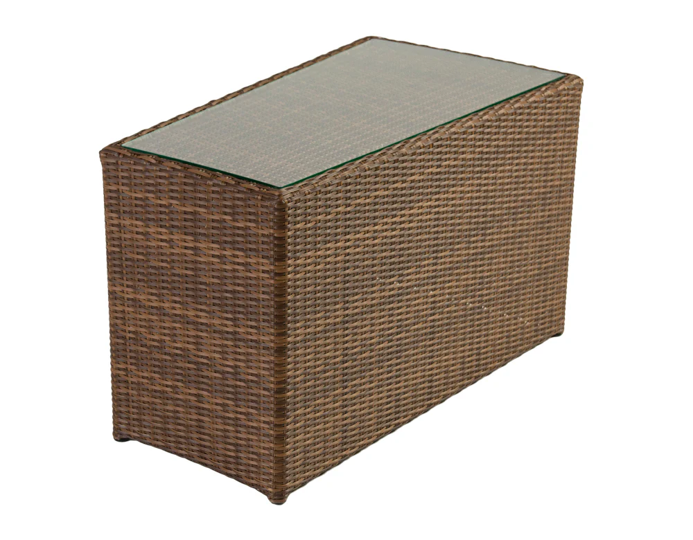 Rossi Outdoor Patio Round Sofa Set 8 Seater , 1 Side table and 2 Center Table (Brown) - Image 4