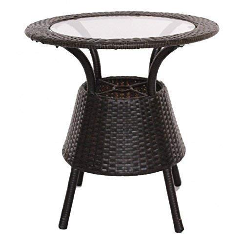 Gem Outdoor Patio Seating Set 2 Chairs and 1 Table Set (Brown) - Image 6