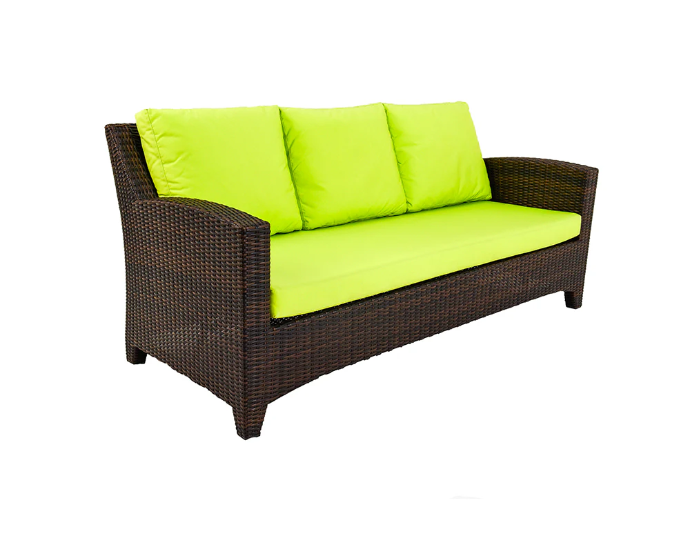 Alfonsoo Outdoor Patio Sofa Set 5 Seater and 1 Center Table (Dark brown) - Image 3