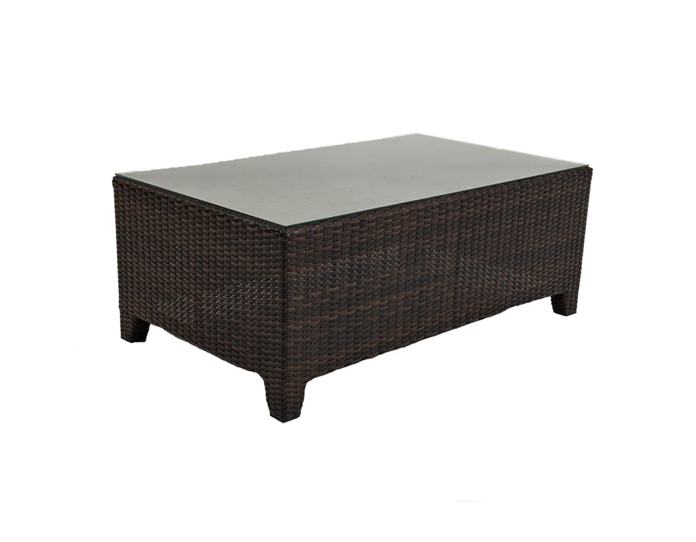 Alfonsoo Outdoor Patio Sofa Set 5 Seater and 1 Center Table (Dark brown) - Image 4