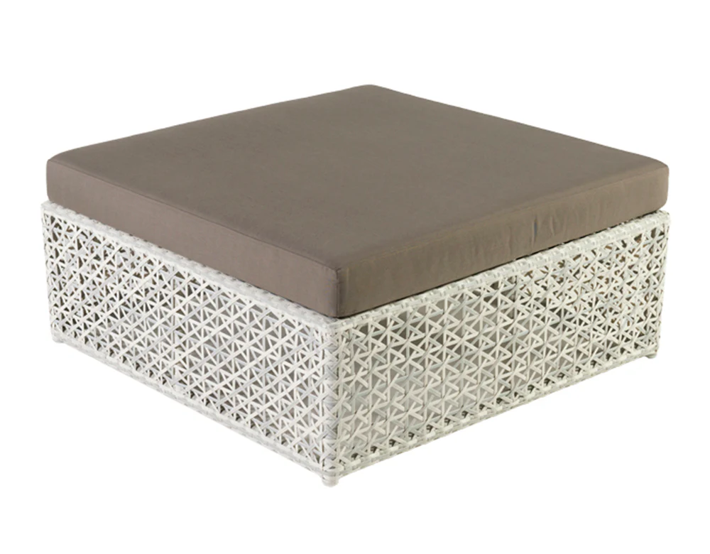 Ludovica Outdoor Patio Sofa Set 6 Seater , 1 Footstool , 1 Side table and 1 Center Table (White) - Image 4