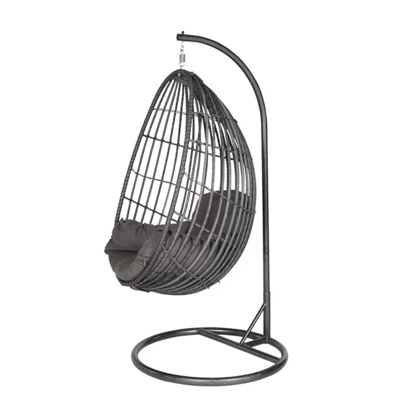 Verratti Single Seater Hanging Swing With Stand For Balcony , Garden Swing (Black) - Image 4