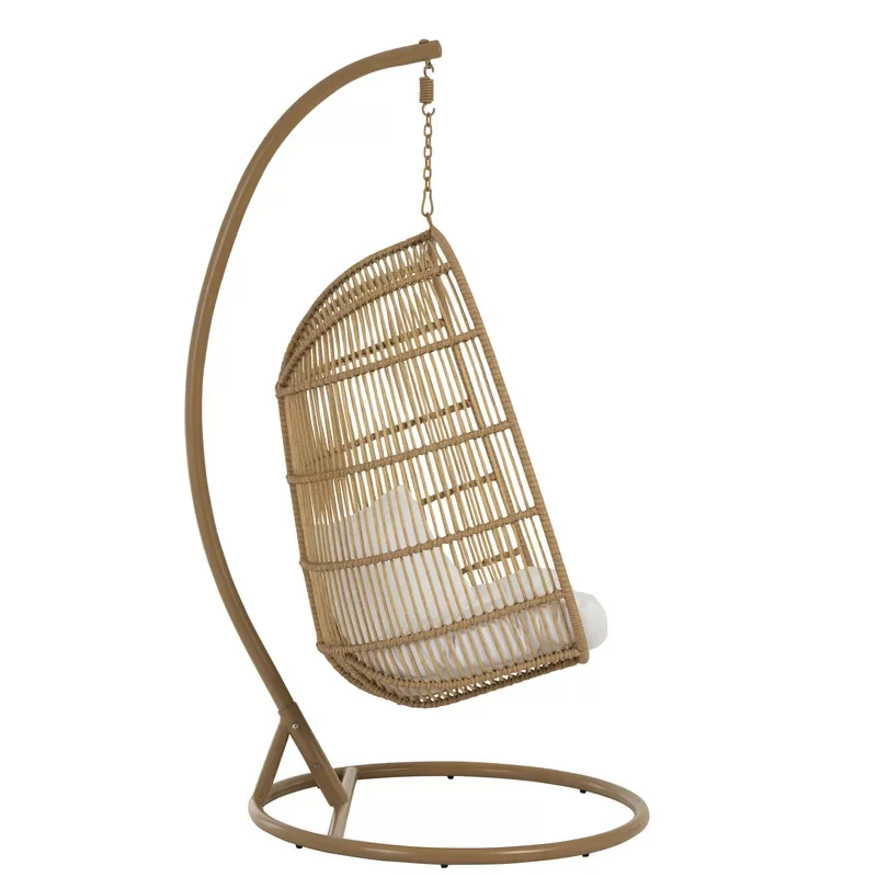 Azzolino Single Seater Hanging Swing With Stand For Balcony , Garden Swing (Honey) - Image 2
