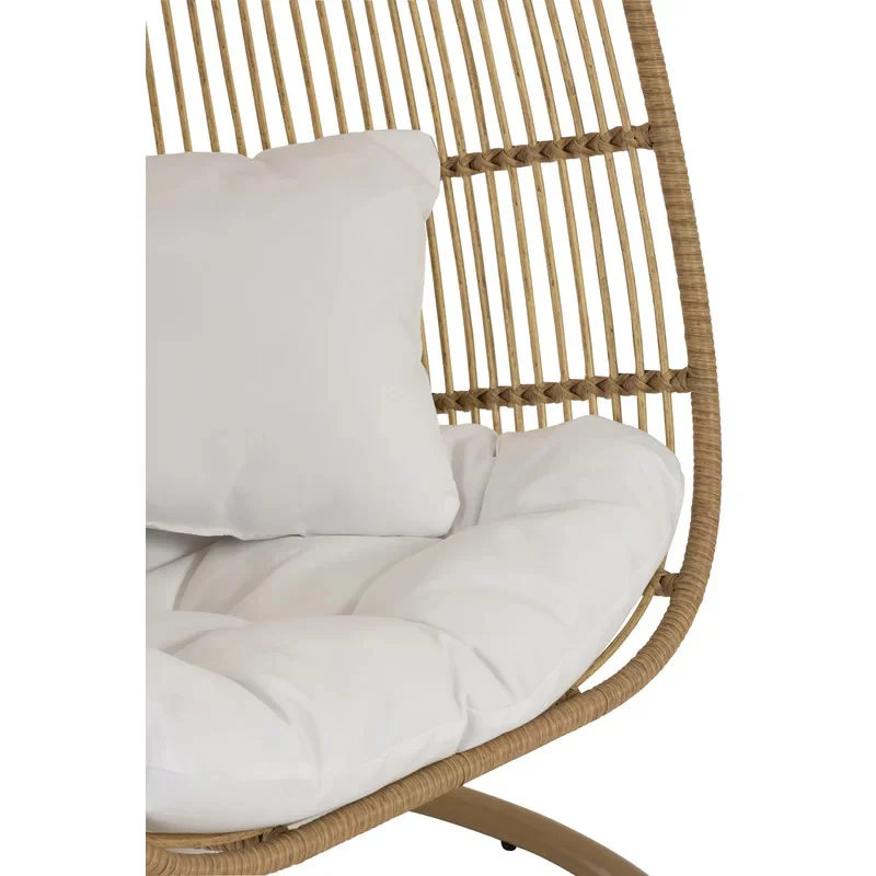 Azzolino Single Seater Hanging Swing With Stand For Balcony , Garden Swing (Honey) - Image 4
