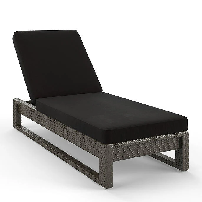 Edris Outdoor Swimming Poolside Lounger (Brown) - Image 5
