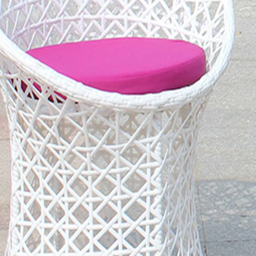 Espiridión Outdoor Patio Seating Set 2 Chairs and 1 Table Set (White) - Image 2