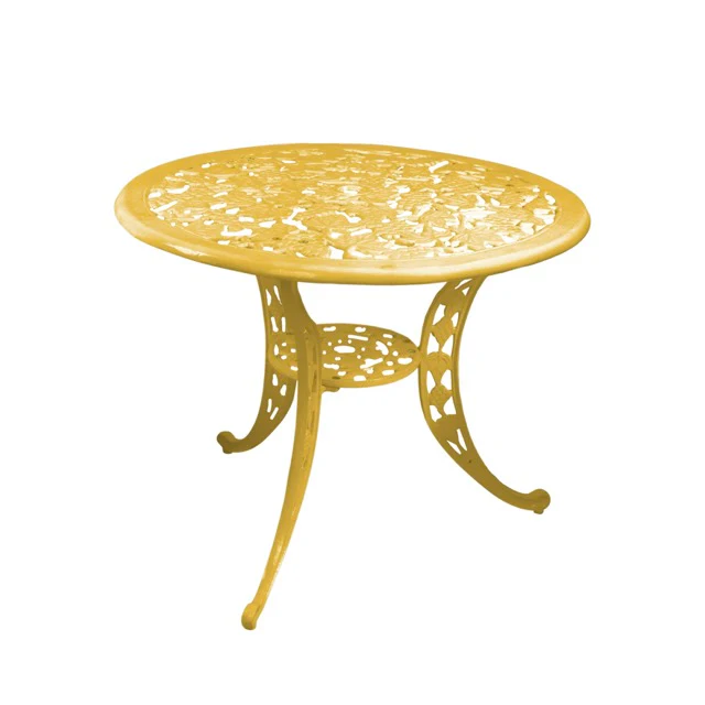 Evita Cast Aluminium Garden Patio 1 Table Set - Image 9