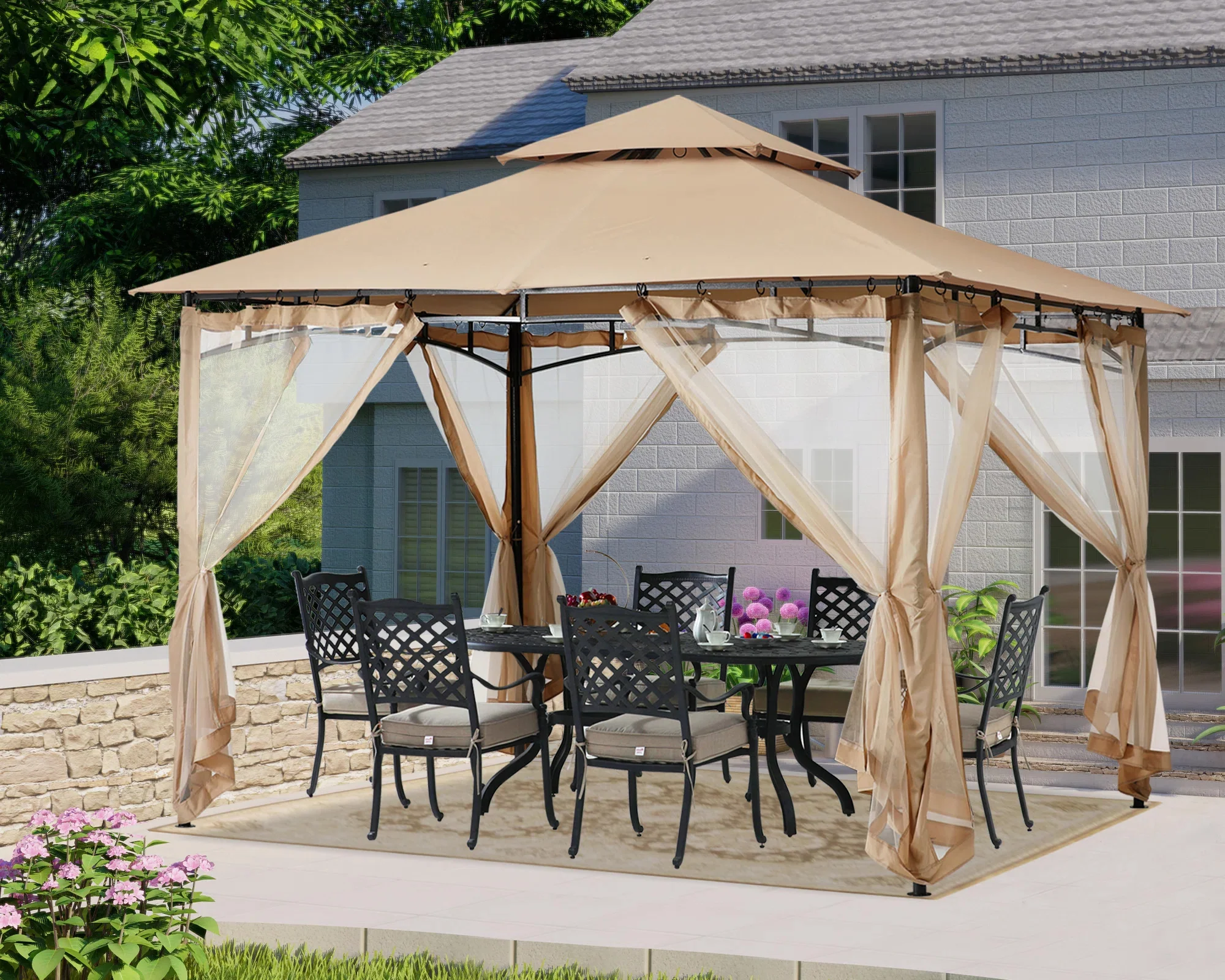 Fay Outdoor Gazebo For Garden,Terrace - Image 2
