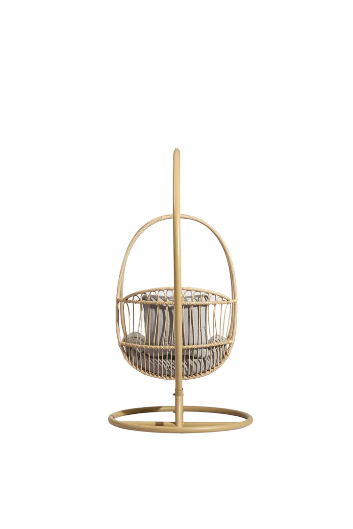 Felice Single Seater Hanging Swing With Stand For Balcony , Garden (Honey) - Image 3