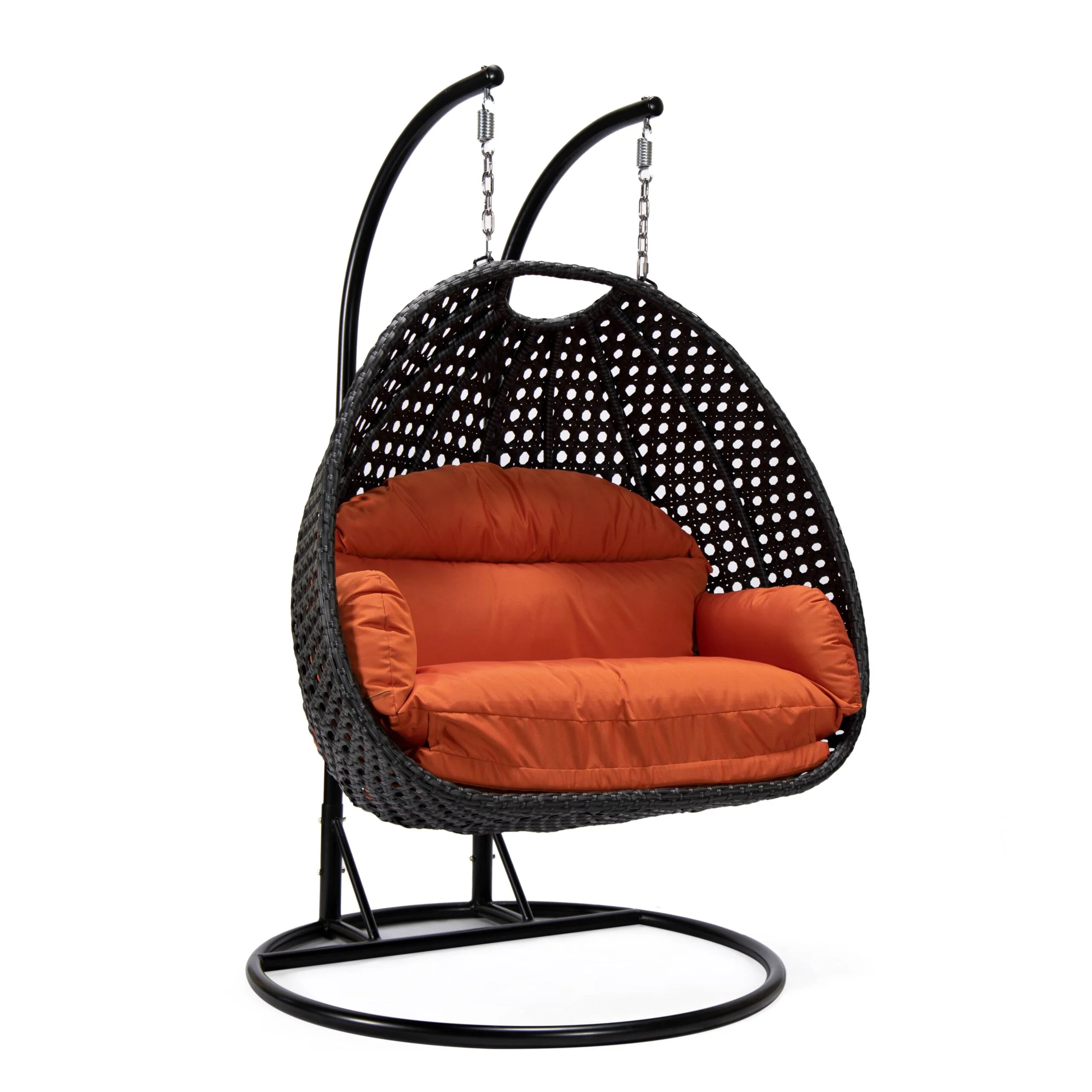 Fino Double Seater Hanging Swing With Stand For Balcony , Garden Swing (Dark Grey) - Image 101