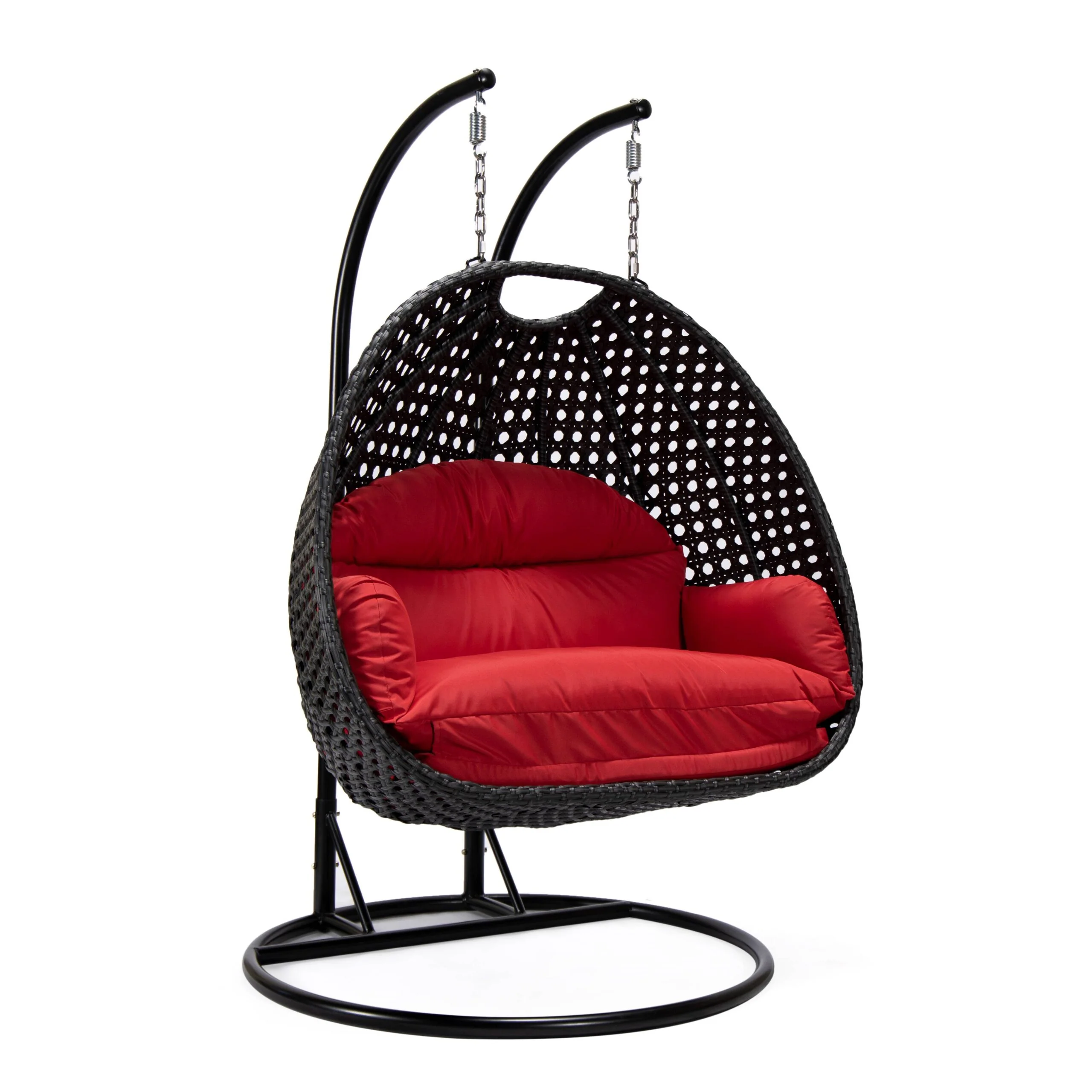 Fino Double Seater Hanging Swing With Stand For Balcony , Garden Swing (Dark Grey) - Image 111