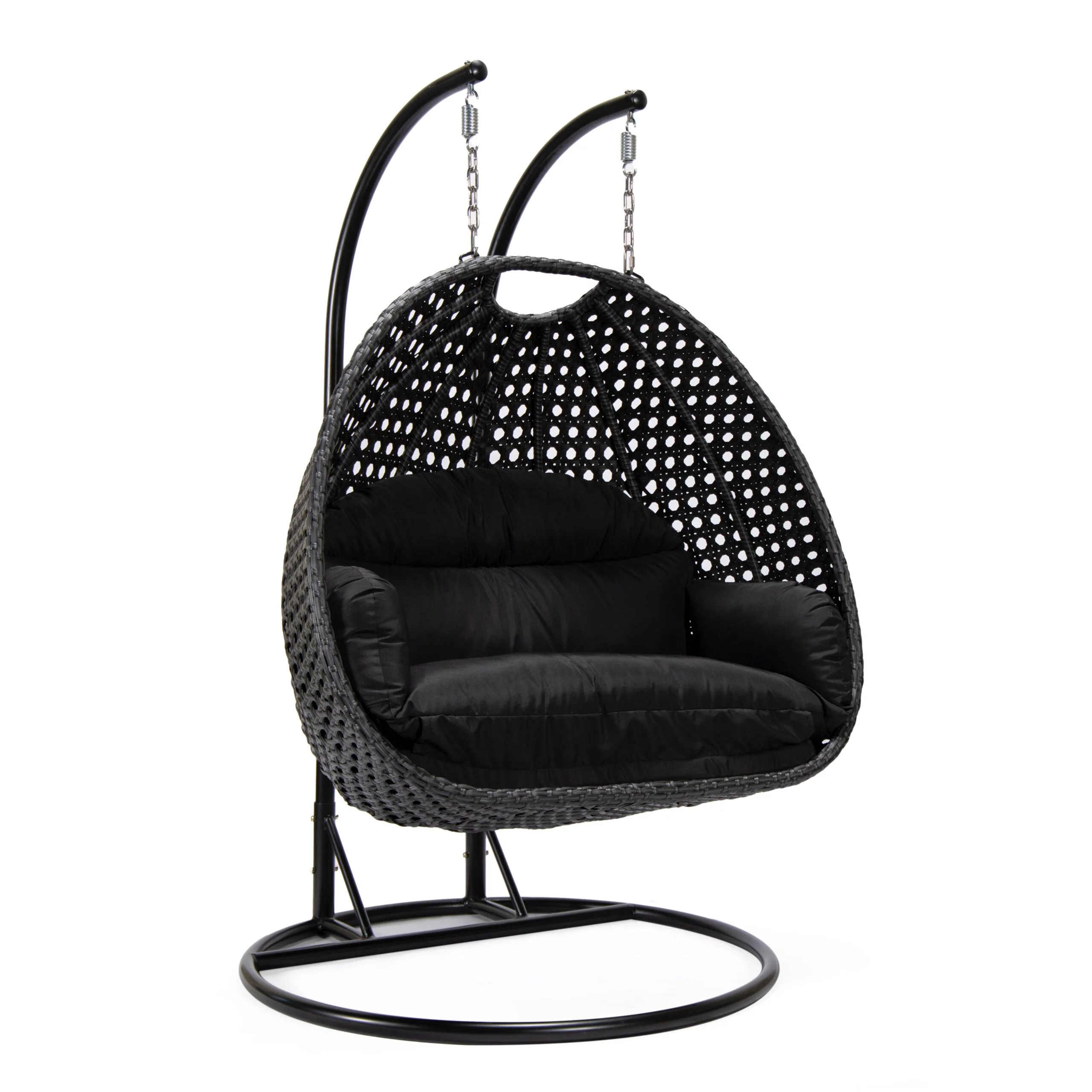 Fino Double Seater Hanging Swing With Stand For Balcony , Garden Swing (Dark Grey) - Image 12