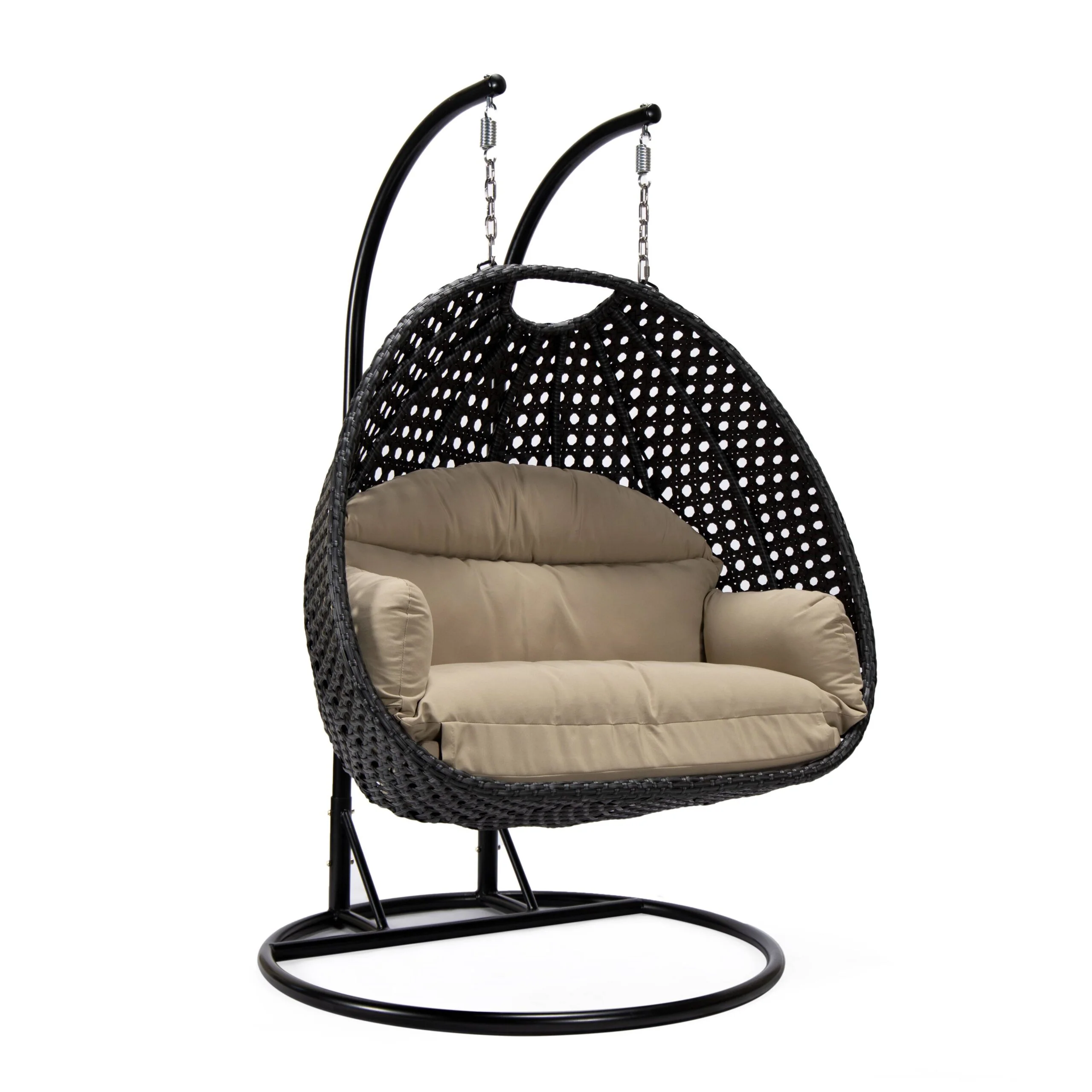 Fino Double Seater Hanging Swing With Stand For Balcony , Garden Swing (Dark Grey) - Image 121