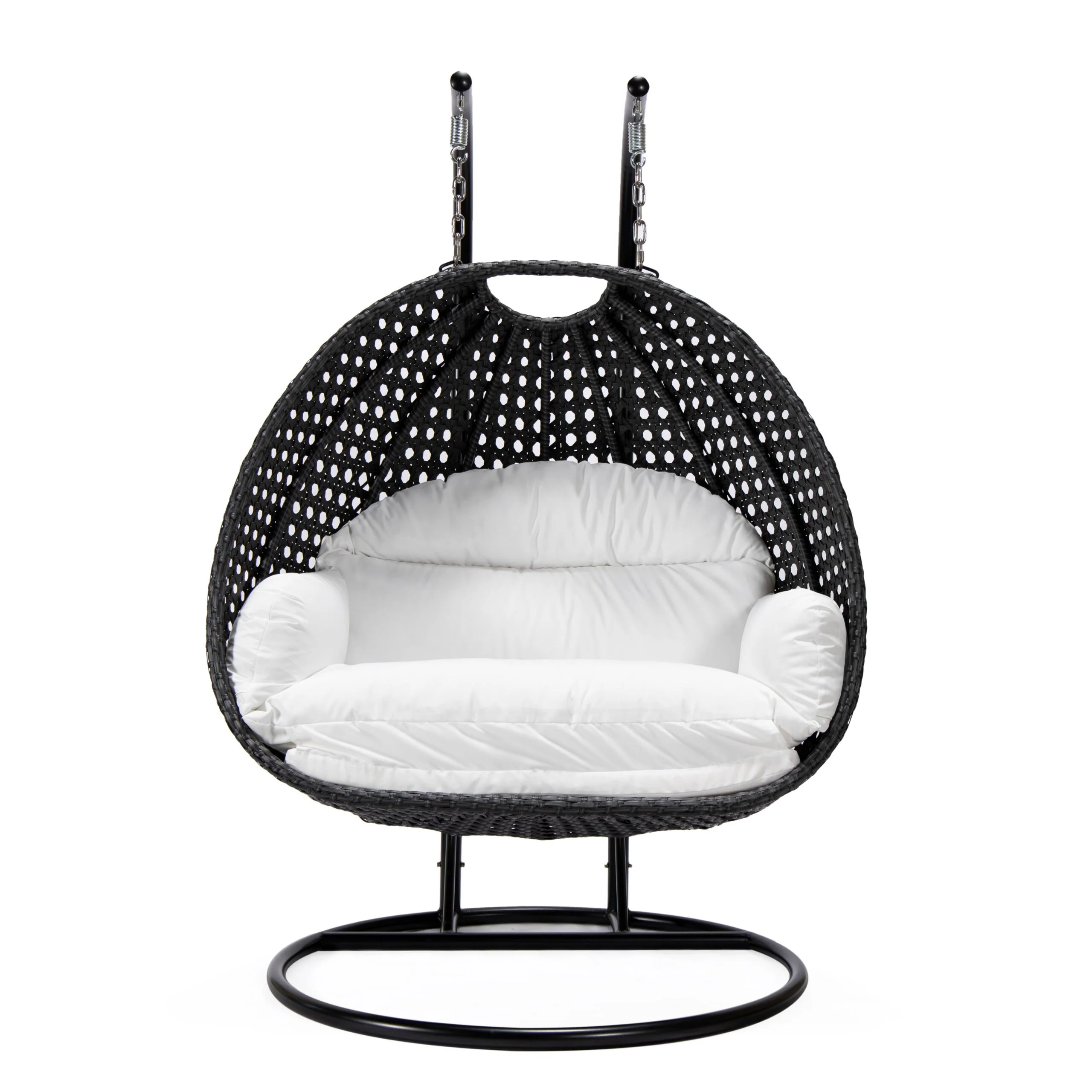 Fino Double Seater Hanging Swing With Stand For Balcony , Garden Swing (Dark Grey) - Image 132