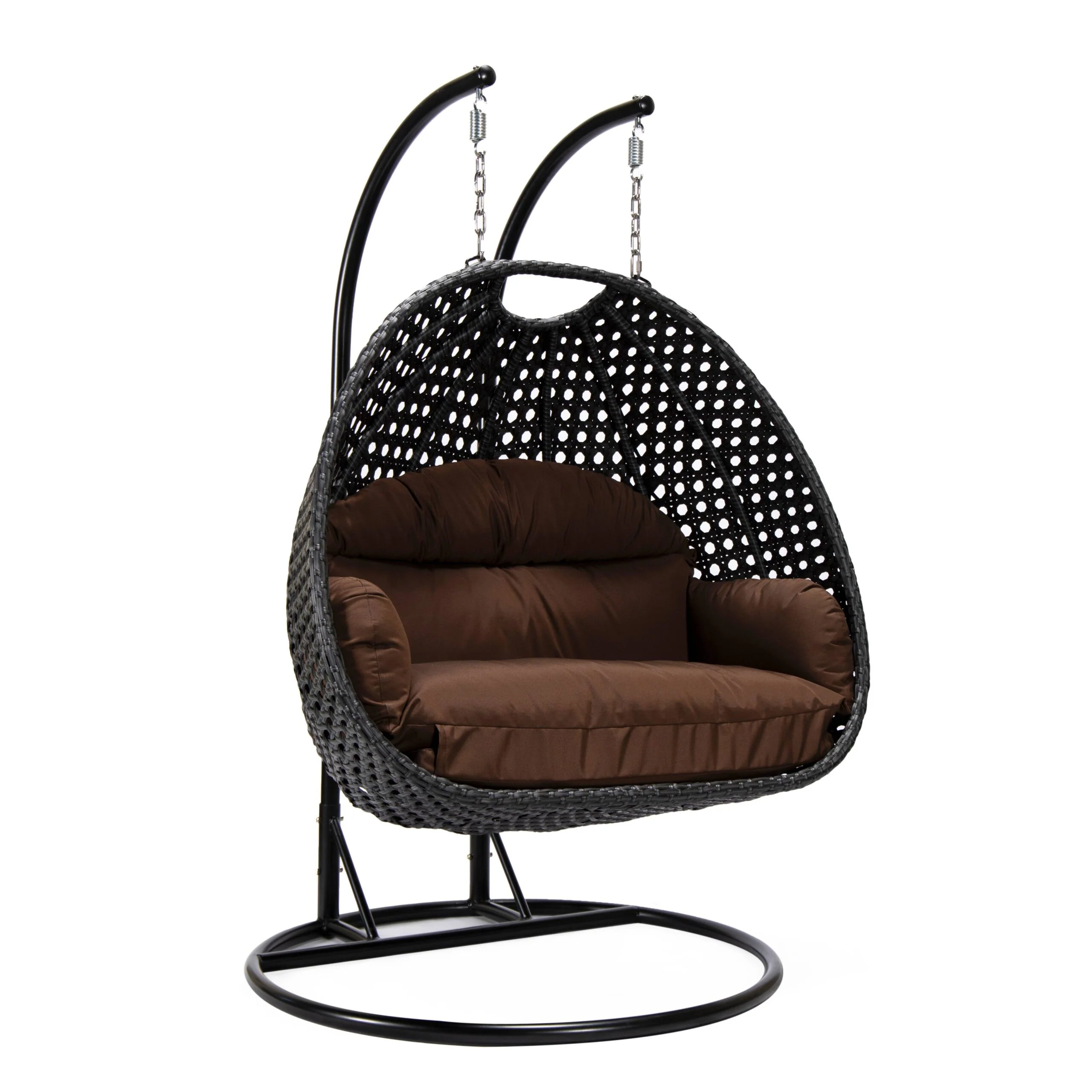 Fino Double Seater Hanging Swing With Stand For Balcony , Garden Swing (Dark Grey) - Image 33
