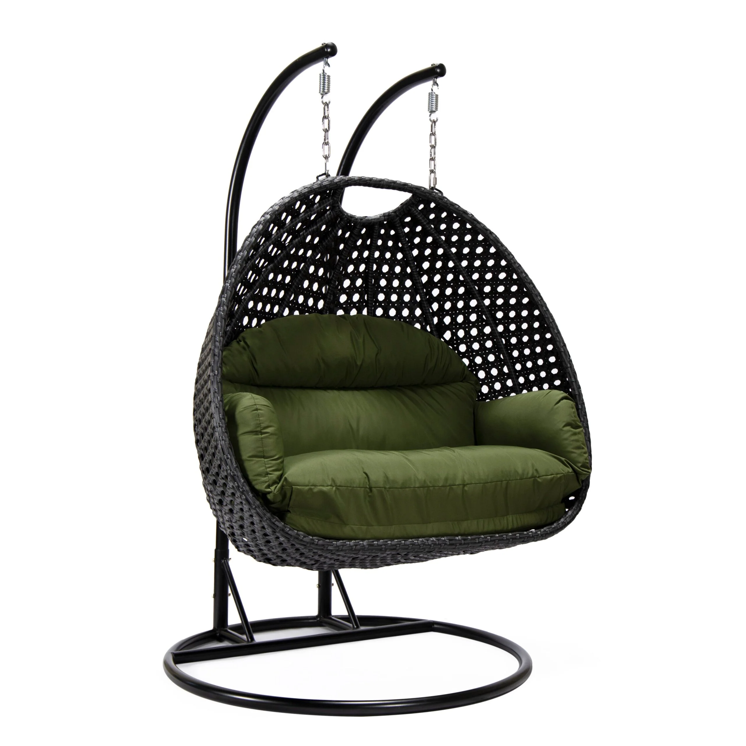Fino Double Seater Hanging Swing With Stand For Balcony , Garden Swing (Dark Grey) - Image 61
