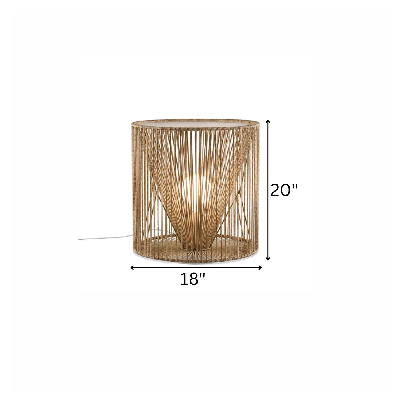 Franz Outdoor Rope Floor Lamp - Image 3