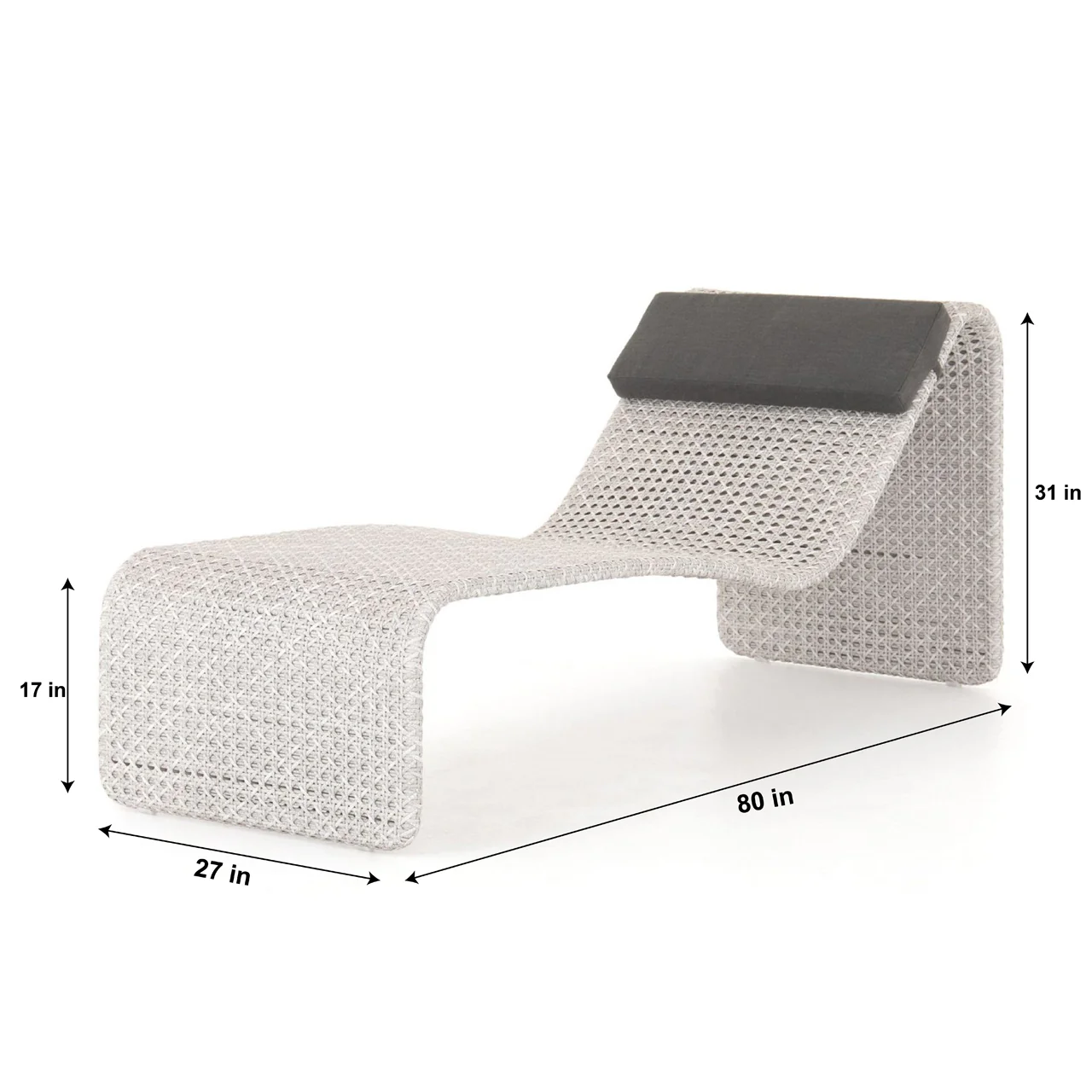 Grood Outdoor Swimming Poolside Lounger (White) - Image 7