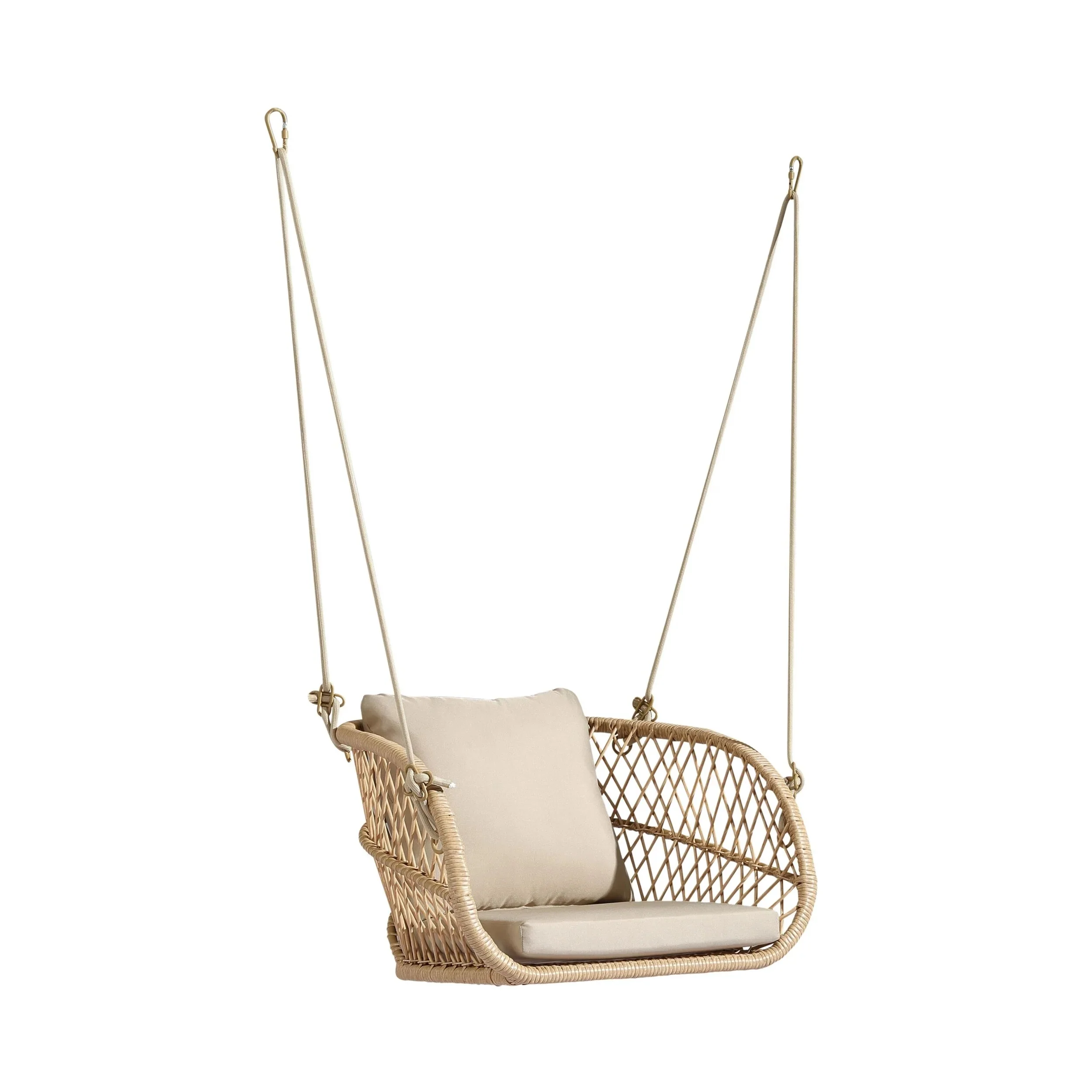 Harley Single Seater Hanging Swing Without Stand For Balcony , Garden Swing (Honey) - Image 2